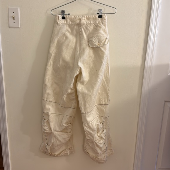 Marithe Francois Girbaud: Cream Wide-Leg Pants - Picture 8 of 16